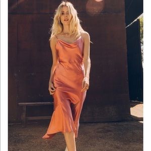 Cowl Neck Midi Dress